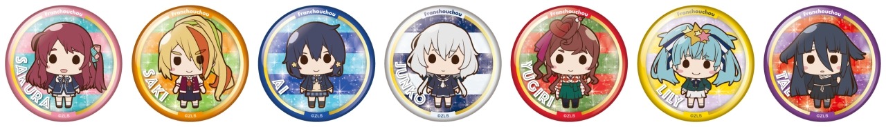 「ミニキャラ缶バッジ」全14種（入場特典）