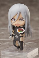 「ねんどろいど スクアーロ」で特典「（ボスの好物）ステーキ +持ち手」を使用した様子。