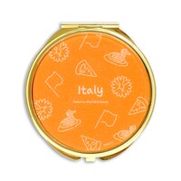 イタリアの￼ラメコンパクトミラー。