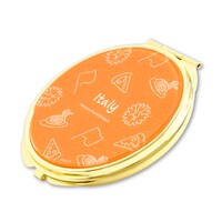 イタリアの￼ラメコンパクトミラー。