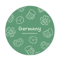 ドイツの￼ラメコンパクトミラーの絵柄。