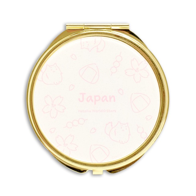 日本の￼ラメコンパクトミラー。