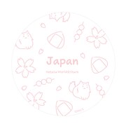 日本の￼ラメコンパクトミラーの絵柄。