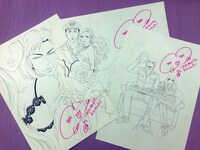 ミナモトカズキ「コミックスカバースキャン前ペン画」