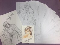 三日月シズカ「描きおろしカラー生原画」「コミックスあとがき下絵」「コミックス未収録『教師失格』ネーム」