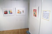「画業50周年記念 弓月光原画展」より、「エリート狂走曲」の原画。