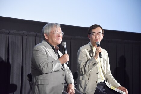 左から安彦良和、氷川竜介。