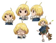 スイカ（CV：高橋花林）の設定画。