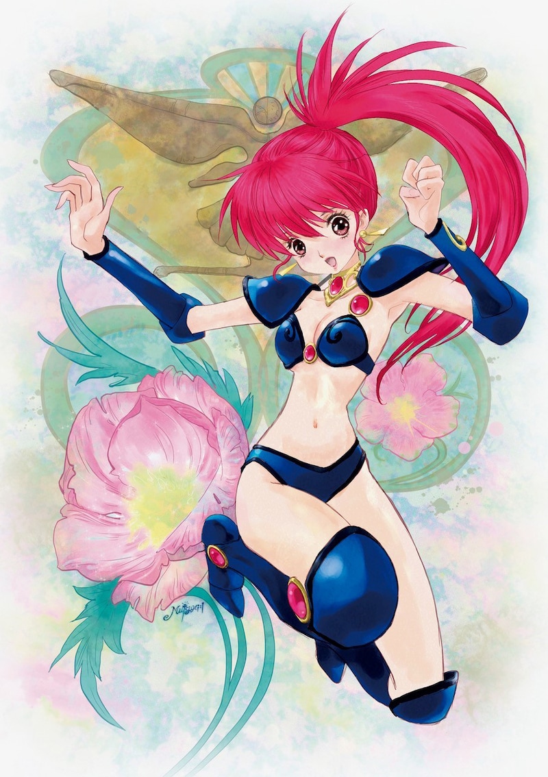 「幻夢戦記レダ <4Kリマスター> Blu-ray BOX」アウターケースに使用されている、いのまたむつみの描き下ろしイラスト。