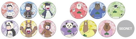 「セガコラボカフェ おそ松さん×しろくまカフェ ホログラム缶バッジ」