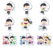 「セガコラボカフェ おそ松さん×しろくまカフェ デフォルメアクリルチャーム～シロクマくん衣装ver.～」