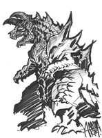 雨宮哲監督が描いた怪獣「カルツドン」。