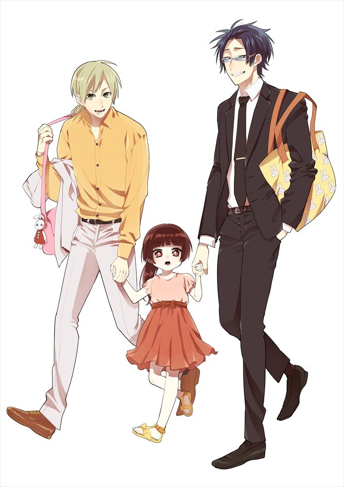 「組長娘と世話係」2巻の表紙イラスト。