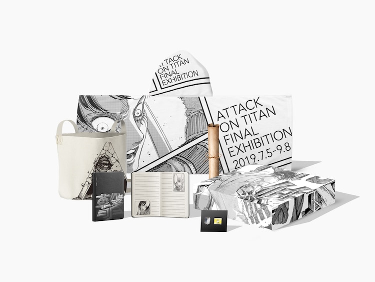 進撃の巨人展final 会場限定グッズをあつめた限定box登場 グッズ画像も コミックナタリー