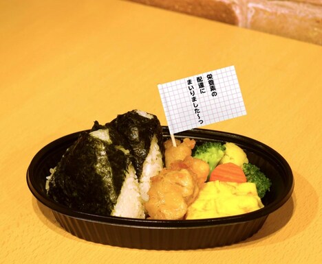 「『おまたせしました！栄養素のお届けです』弁当」