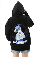 「新テニスの王子様」キャラプリントパーカーの着用イメージ。