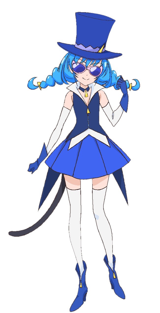 怪盗ブルーキャットとしての姿。