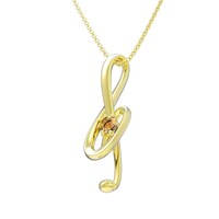 「『ピアノの森』ショパンのト音記号ペンダント」