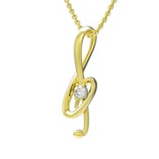 「『ピアノの森』ショパンのト音記号ペンダント」