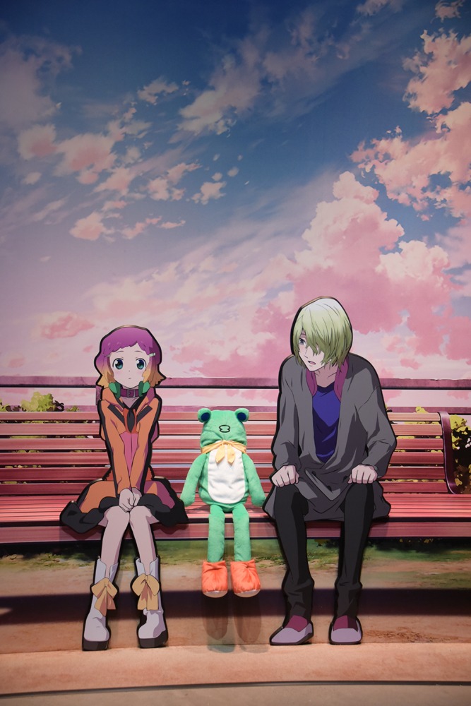 「メインパビリオン」に用意された「アクエリオンEVOL」のフォトスポット。(c)SHOJI KAWAMORI, SATELIGHT/Project AQUARION EVOL