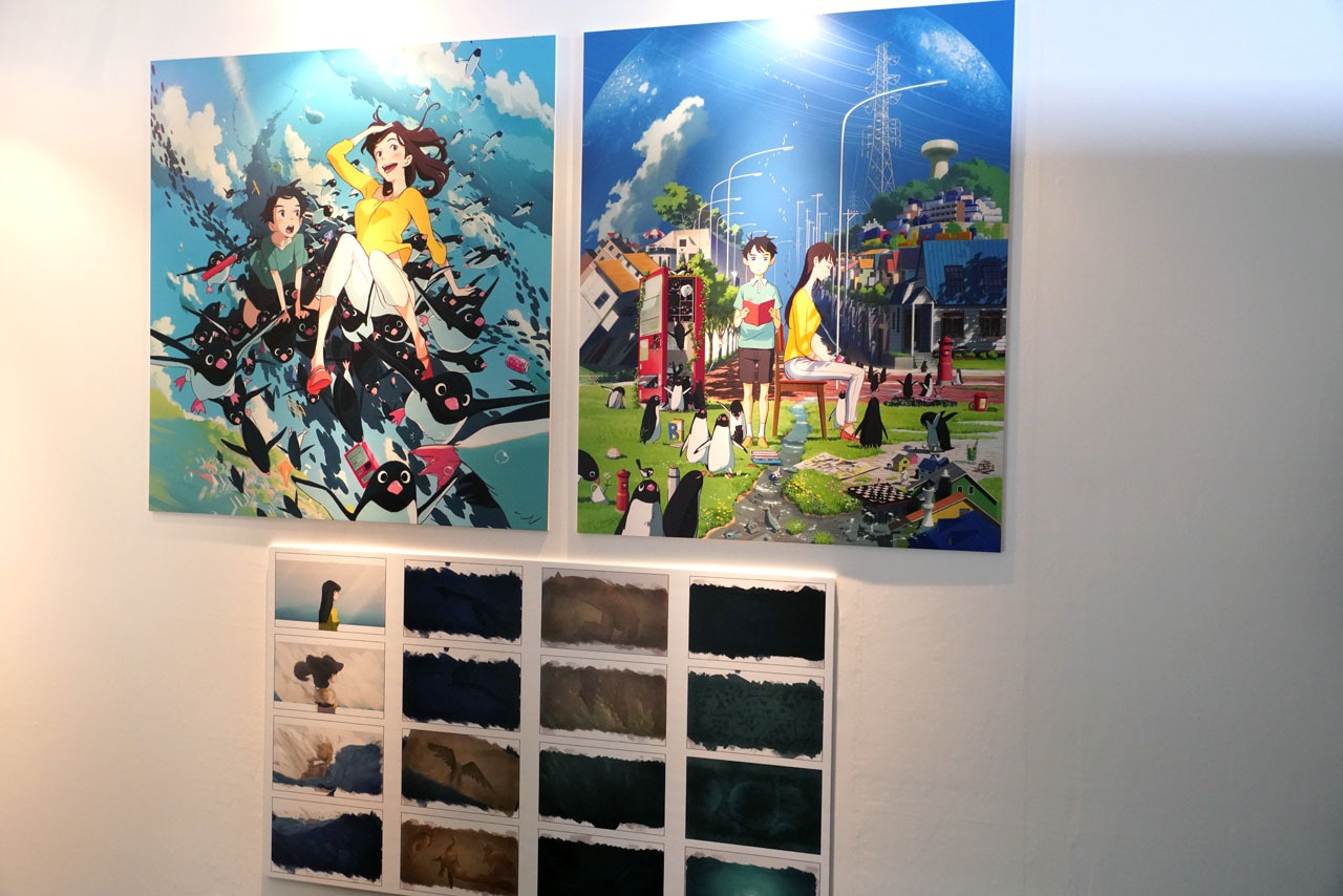 「ペンギン・ハイウェイ」の展示。
