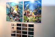 「ペンギン・ハイウェイ」の展示。