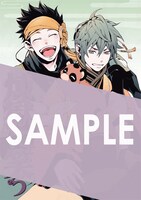 「煉獄に笑う」10巻の購入者に、アニメイト各店で配布される描き下ろしの4Pリーフレット。