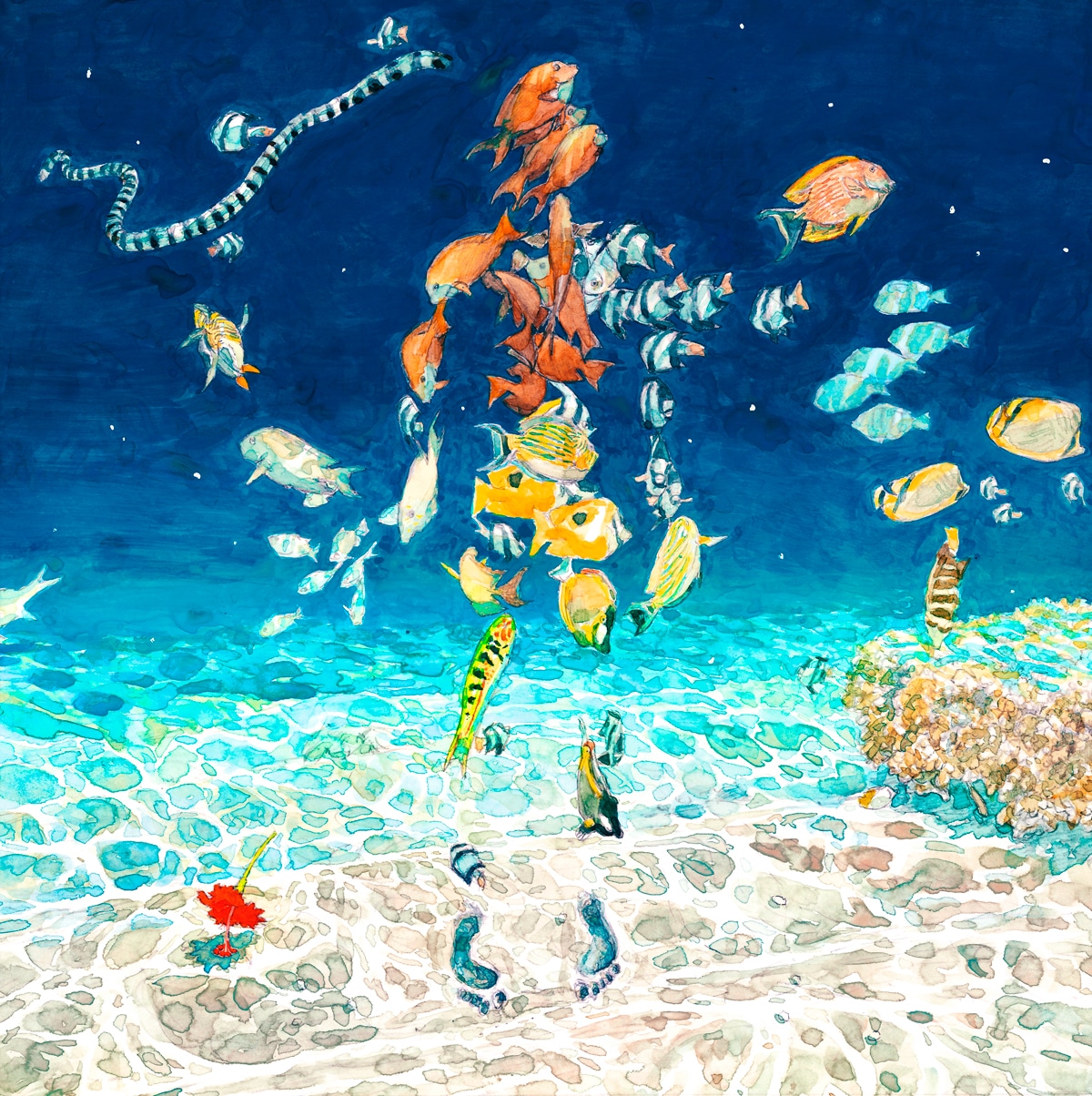 「海の幽霊」ジャケットイラスト (c)五十嵐大介／小学館