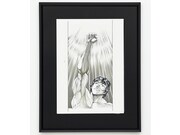 板垣恵介の直筆サイン入り「バキ」生原稿。