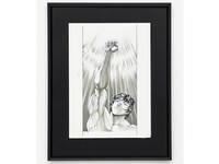 板垣恵介の直筆サイン入り「バキ」生原稿。