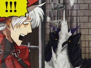 盆ノ木至直筆サイン入り「吸血鬼すぐ死ぬ」カラー複製原稿