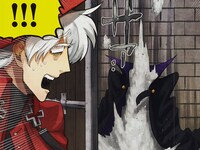 盆ノ木至直筆サイン入り「吸血鬼すぐ死ぬ」カラー複製原稿