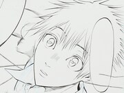 「ハリガネサービスACE」第14話「開幕」見開き生原稿