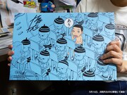 浜岡賢次直筆サイン入りイラストパネル2枚セット