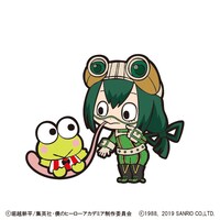 蛙吹梅雨とけろけろけろっぴのコラボビジュアル。