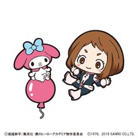 麗日お茶子とマイメロディのコラボビジュアル。