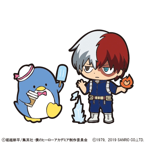 轟焦凍とタキシードサムのコラボビジュアル。