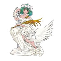 「A賞：The Super Dimension White Venus ランカ・リー フィギュア」の元となった江端里沙による描き下ろしイラスト。