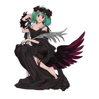 「B賞：The Super Dimension Black Venus ランカ・リー フィギュア」の元となった江端里沙による描き下ろしイラスト。