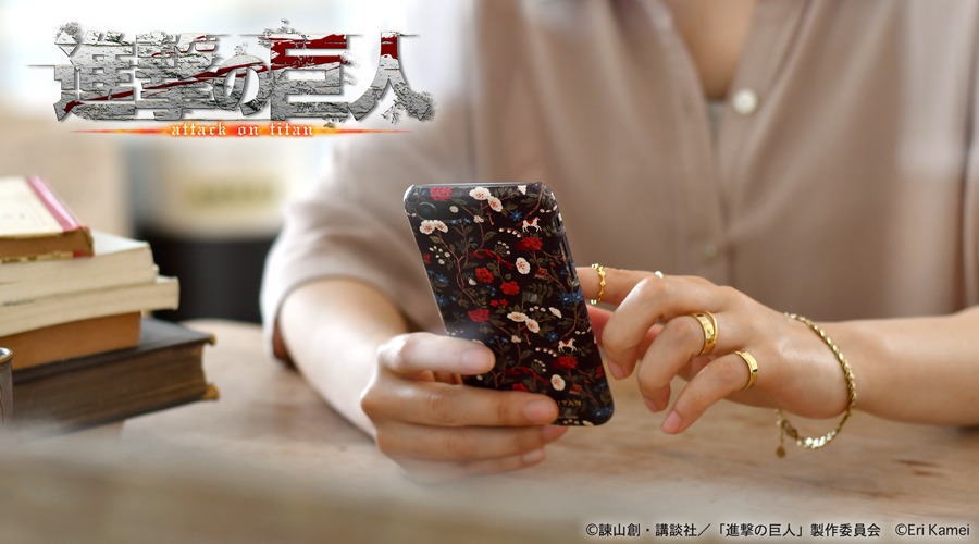 iPhoneケース使用イメージ。