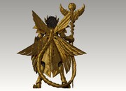 蛇遣座“黄金聖衣”立像のモデリング。