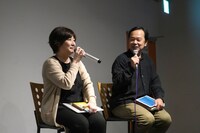左から永岡智佳監督、諏訪道彦プロデューサー。