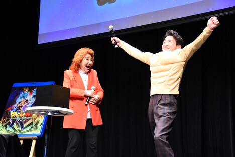 映画「ドラゴンボール超 ブロリー」のBlu-ray / DVD発売記念イベントの様子。