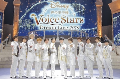 「Disney 声の王子様 Voice Stars Dream Selection」出演者。左から石川界人、上村祐翔、江口拓也、小野賢章、佐藤拓也、武内駿輔、畠中祐、羽多野渉、花江夏樹、日野聡、前野智昭、山下大輝。