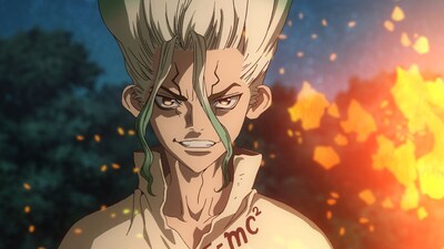 「Dr.STONE」第1話の先行カット。