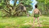 「Dr.STONE」第1話の先行カット。