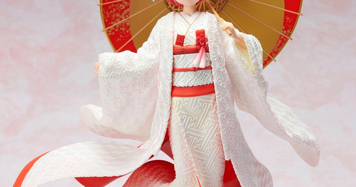 リゼロ」ラムのフィギュア2種、1/7の白無垢姿＆全高70cmの等身大胸像 