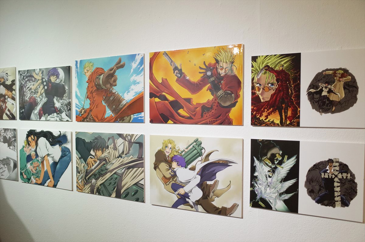 「トライガン」の展示ゾーンより。