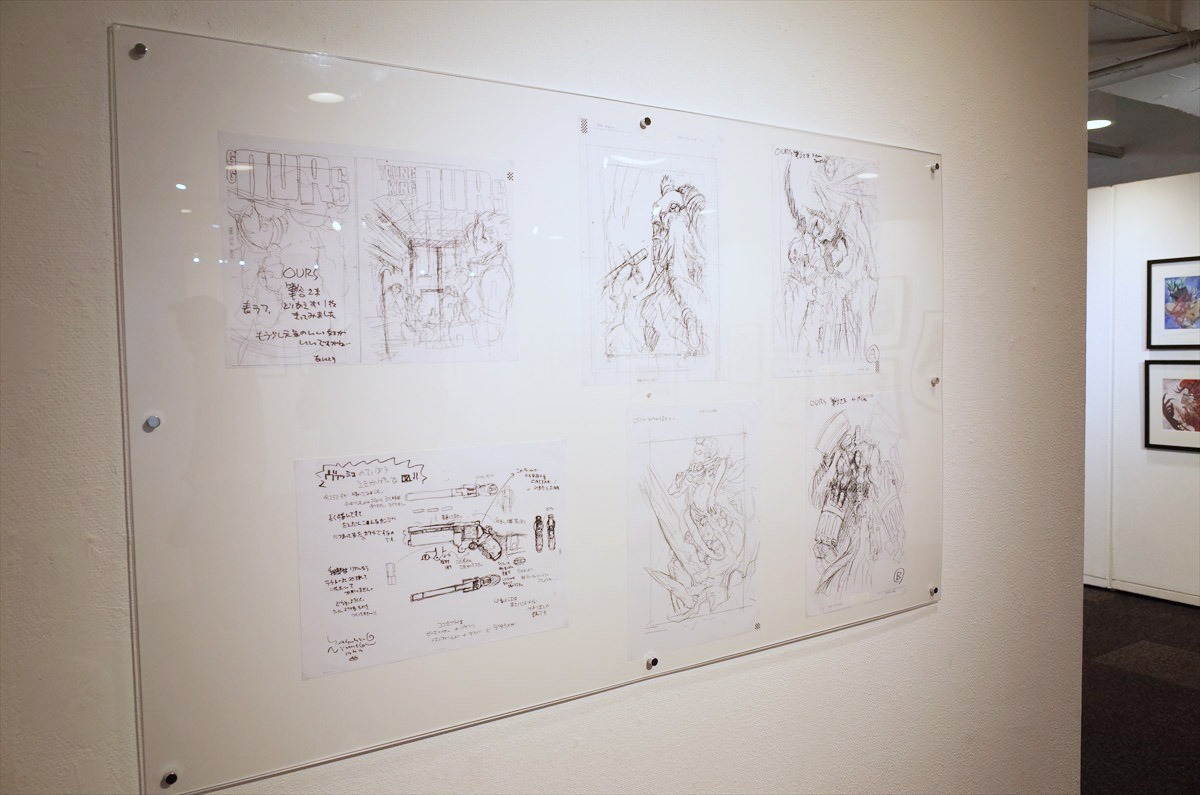 「トライガン」の展示ゾーンより。