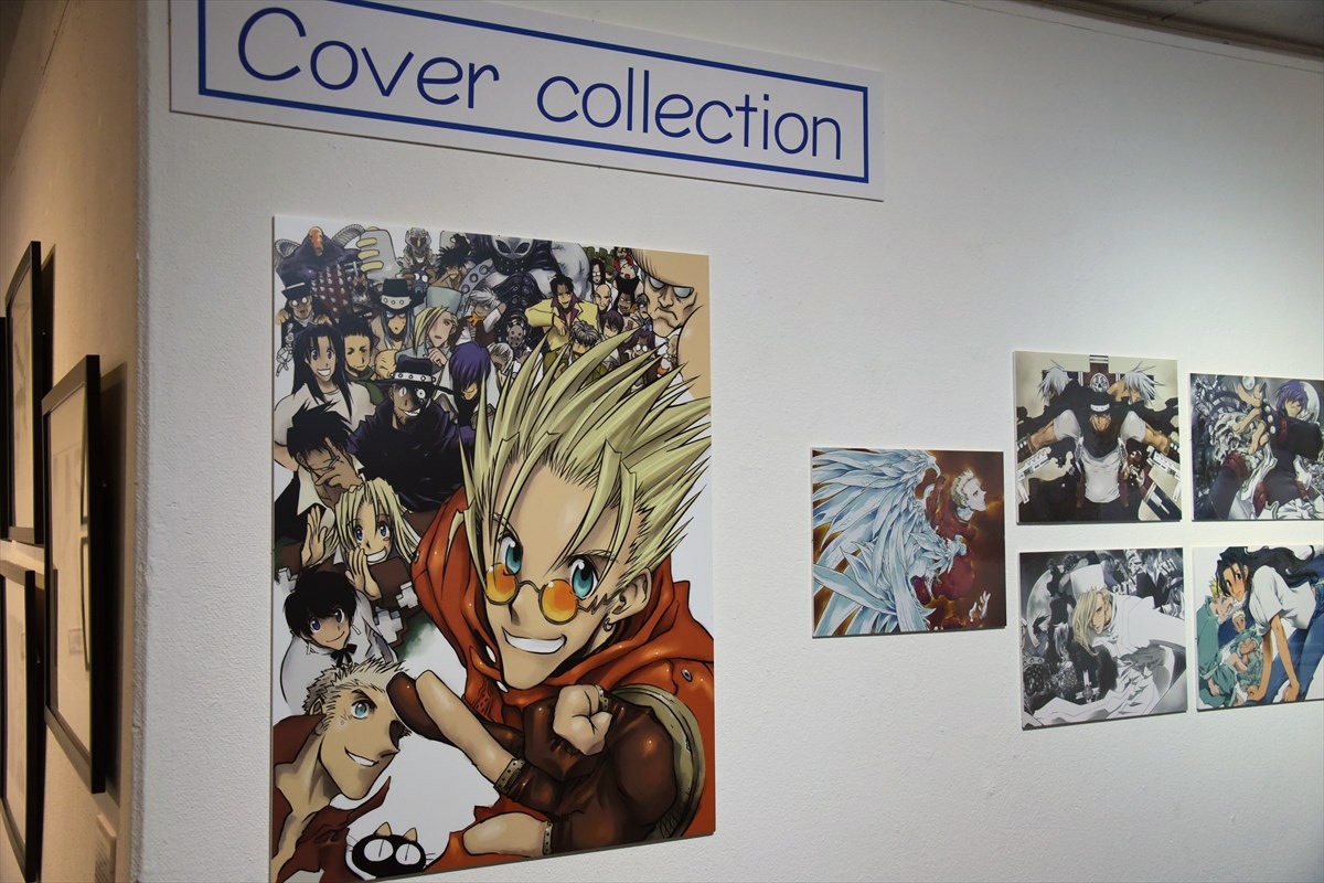 「トライガン」の展示ゾーンより。